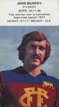 1974 Dinkum Pies Footballer of the Week #NNO John Murphy Front